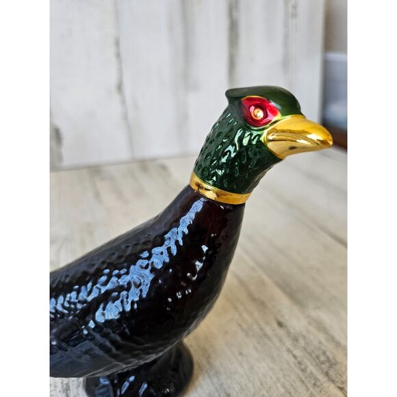 Vintage Avon pheasant decanter aftershave oland old stock new bird glass - Picture 2 of 8